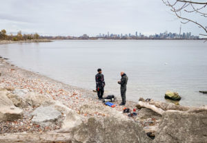 Dry suit training at Humber Bay Park West, Toronto